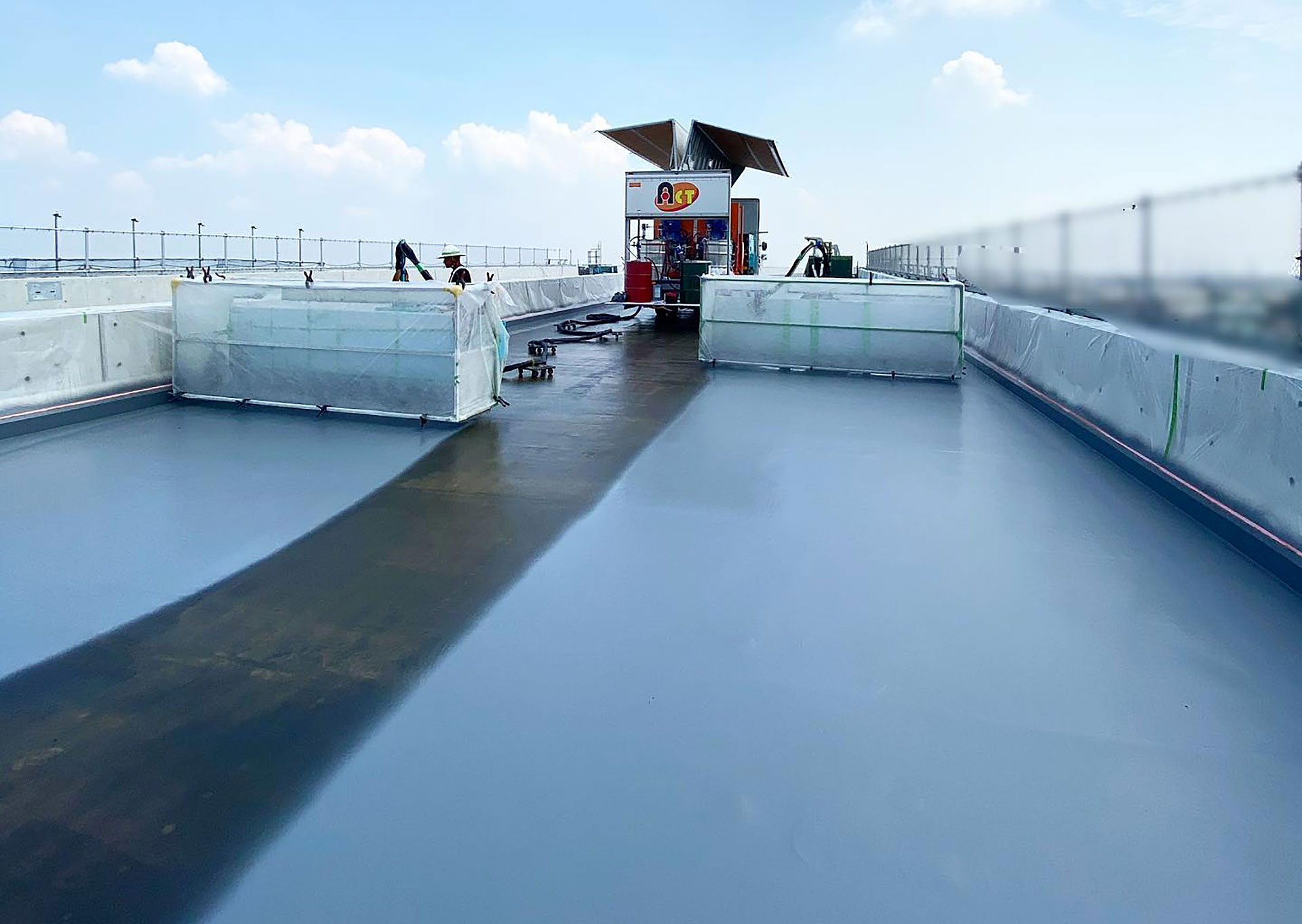 ロボット防水施工技術